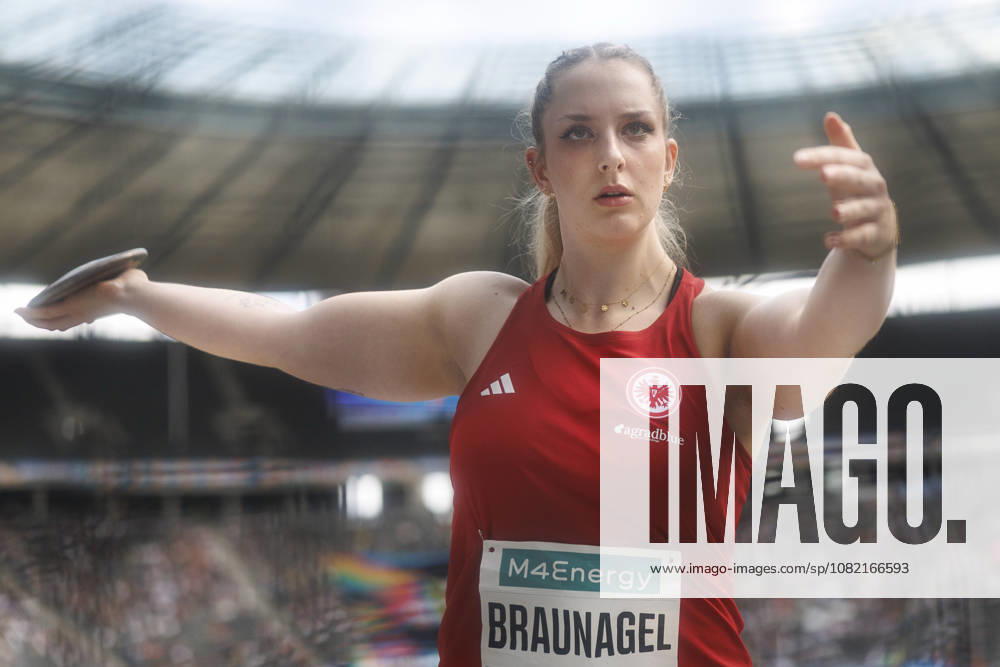 Leia BRAUNAGEL (GER Germany) competing in the women’s discus throw during the ISTAF at Olympic Stadium on August 30, 2026 in Berlin, Germany. Germany