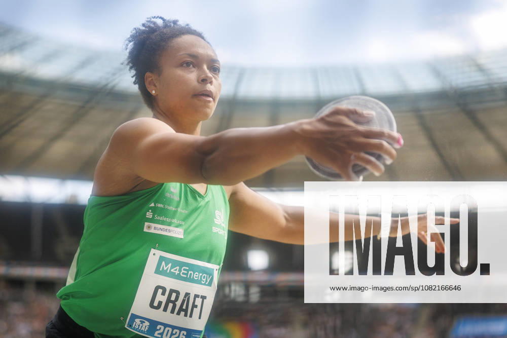 Shanice CRAFT (GER Germany) competing in the women’s discus throw during the ISTAF at Olympic Stadium on August 30, 2026 in Berlin, Germany. Germany