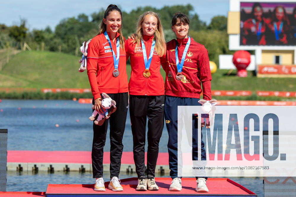ICF Canoe Sprint and Paracanoe World Championships Anna Lucz, Frederikke Hauge Moercke, Sara Ouzande during ICF Canoe Sprint and Paracanoe World Championships in Poznan, Poland, on August 30, 2026 Poznan Poland
