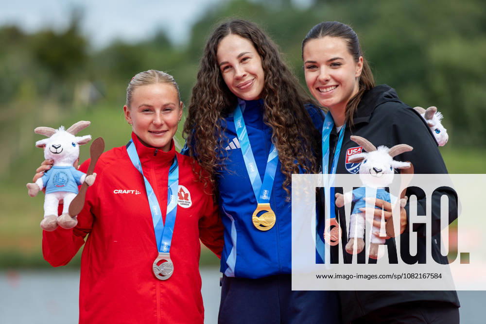 ICF Canoe Sprint and Paracanoe World Championships Sophia Jensen, Liudmyla Luzan, Nevin Harrison during ICF Canoe Sprint and Paracanoe World Championships in Poznan, Poland, on August 30, 2026 Poznan Poland