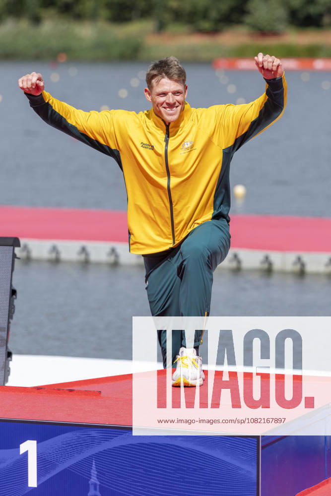 ICF Canoe Sprint and Paracanoe World Championships Thomas Green at the medal ceremony during the 2026 ICF World Championships in Canoe Sprint and Para-canoe in PoznaÅ , Poland, on 30 August 2026. Poznan Poland