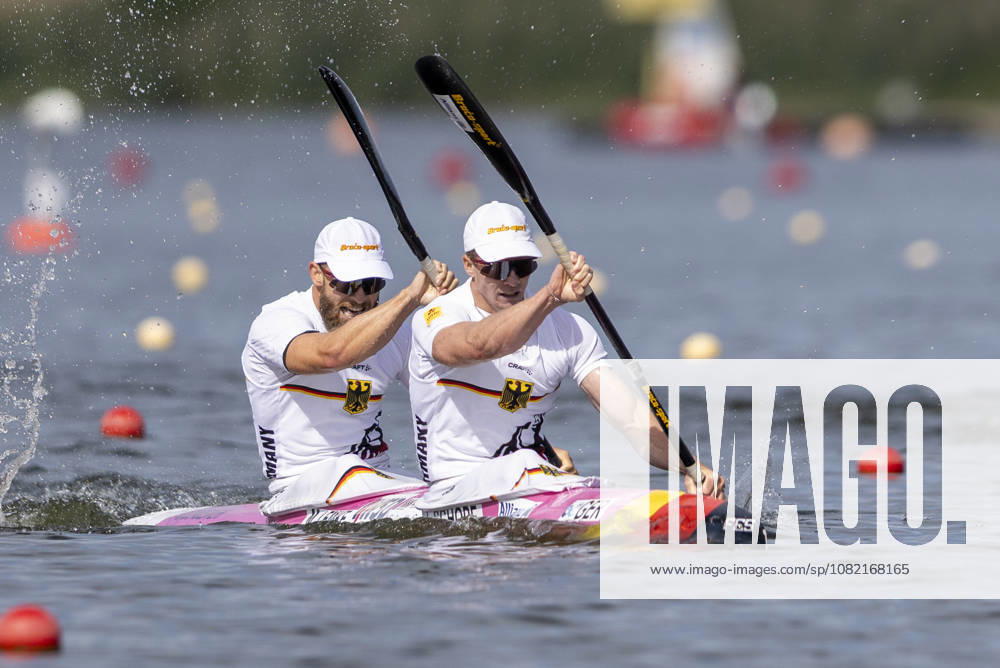 ICF Canoe Sprint and Paracanoe World Championships Jacob Schopf ,Max Lemke during K2 Men 500m - Final A at the ICF Canoe Sprint and Paracanoe World Championships 2026 in Poznan,Poland on August 30, 2026 Poznan Poland