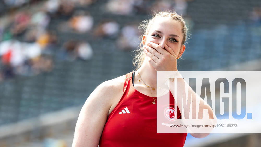 ISTAF 2026 Berlin, August 30, 2026 She can hardly believe it herself. Discus thrower Leia BRAUNAGEL, GER, Germany, at the ISTAF Berlin on August 30, 2026, at the Olympic Stadium in Berlin, Germany