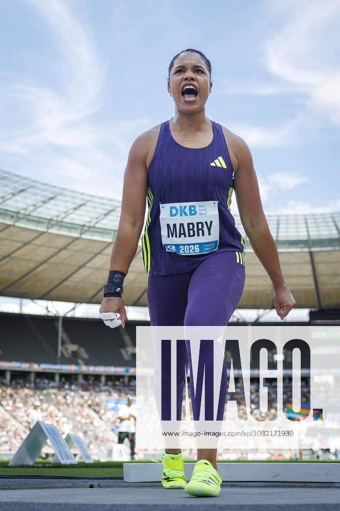 Yemisi MABRY (GER Germany) reacts in the women’s shot put during the ISTAF at Olympic Stadium on August 30, 2026 in Berlin, Germany. Germany