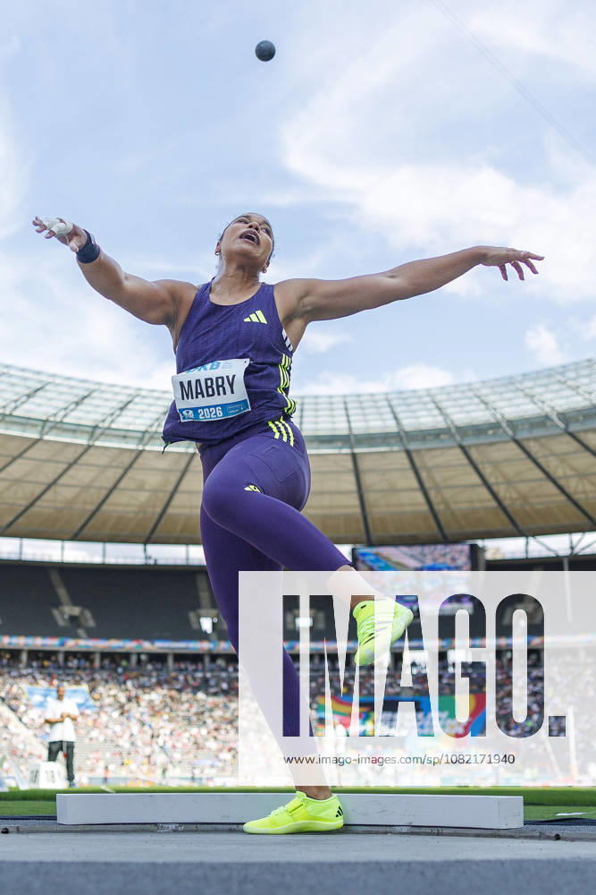 Yemisi MABRY (GER Germany) competes in the women’s shot put during the ISTAF at Olympic Stadium on August 30, 2026 in Berlin, Germany. Germany