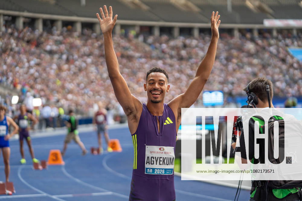 German Track and Field, Track and Field Meet, ISTAF 2026 Sports Festival on August 30, 2026, at the Olympic Stadium in Berlin, 400-meter hurdles, Emil Agyekum, Germany