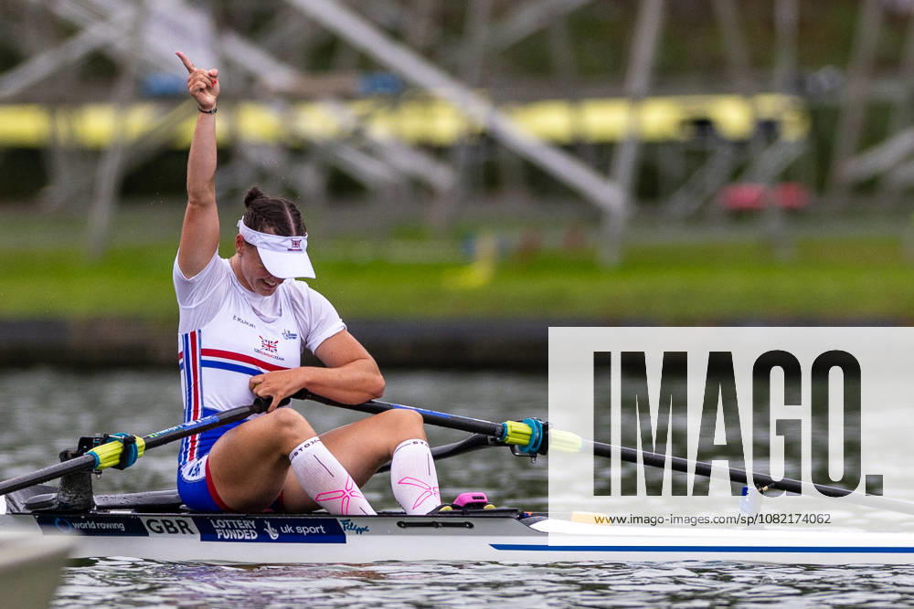 30 Aug 2026 World Rowing Championships AMSTERDAM, NETHERLANDS - AUGUST 30: Lauren Henry of Gret Brittain during 30 Aug 2026 World Rowing Championships at Bosbaan on August 30, 2026 in Amsterdam, Netherlands. Amsterdam Bosbaan Netherlands Content not available for redistribution in The Netherlands directly or indirectly through any third parties.