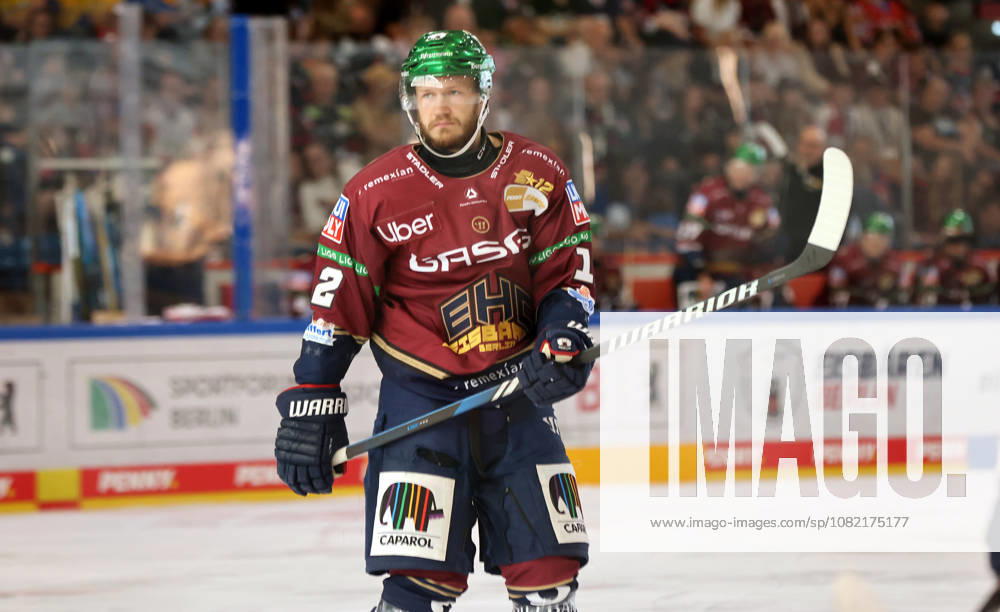 Eric Mik Action Upper Body Sports Ice Hockey Penny DEL German Ice Hockey League Exhibition Game 2026–2027 Season August 30, 2026 EHC Eisbären Berlin (EBB) vs. Lausitzer Füchse