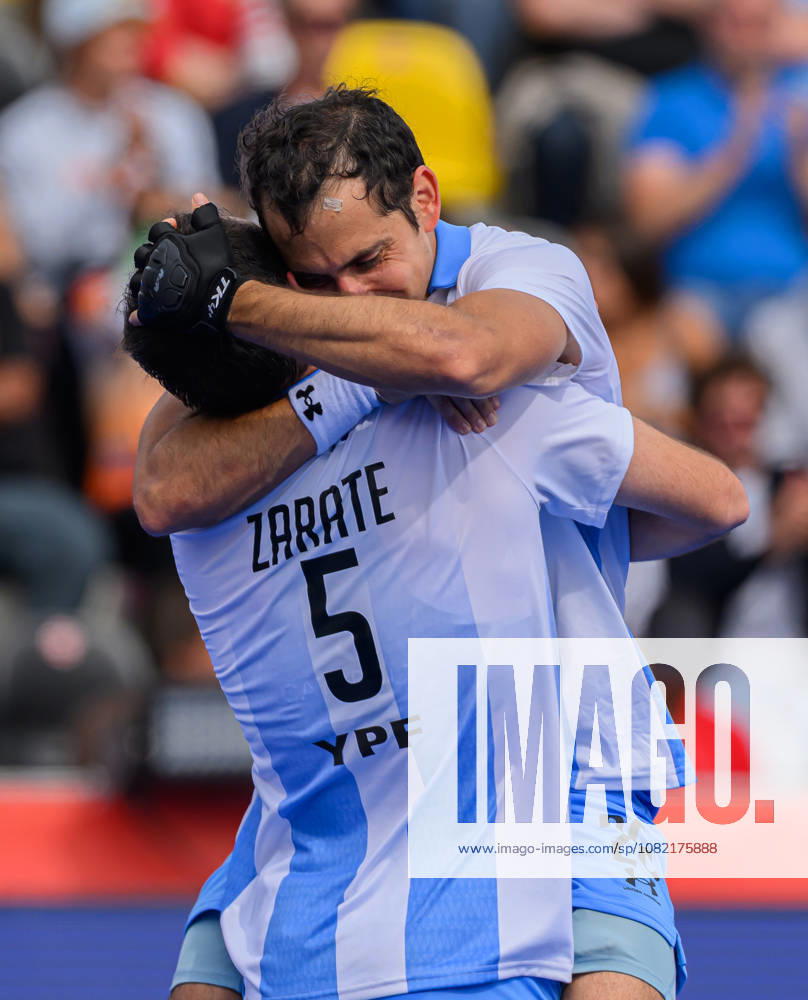 Mens Hockey World Cup Bronze Medal Match Argentina (Los Leones) celebrate 3rd place after defeating Netherlands during the Mens FIH Hockey World Cup Bronze Medal Match at Belfius Hockey Arena, Brussels 30 08 2026 UK Newspapers OUT