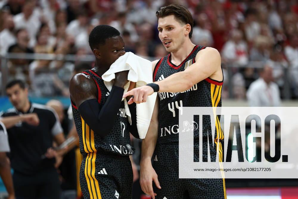 Poland v Germany: Group K - FIBA Basketball World Cup 2027 European Qualifier Dennis Schroder and David Kramer during the FIBA Basketball World Cup European Qualifier Group K match between Poland and Germany at Ergo Arena in Gdansk, Poland, on August 30, 2026. Gdansk Poland