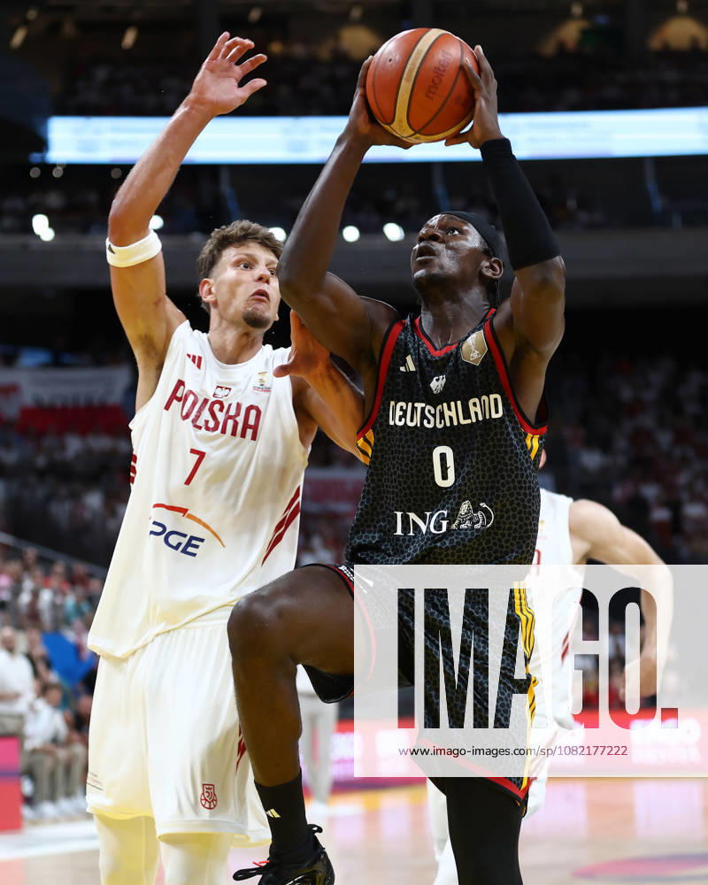 Poland v Germany: Group K - FIBA Basketball World Cup 2027 European Qualifier Igor Milicic and Isaac Bonga during the FIBA Basketball World Cup European Qualifier Group K match between Poland and Germany at Ergo Arena in Gdansk, Poland, on August 30, 2026. Gdansk Poland