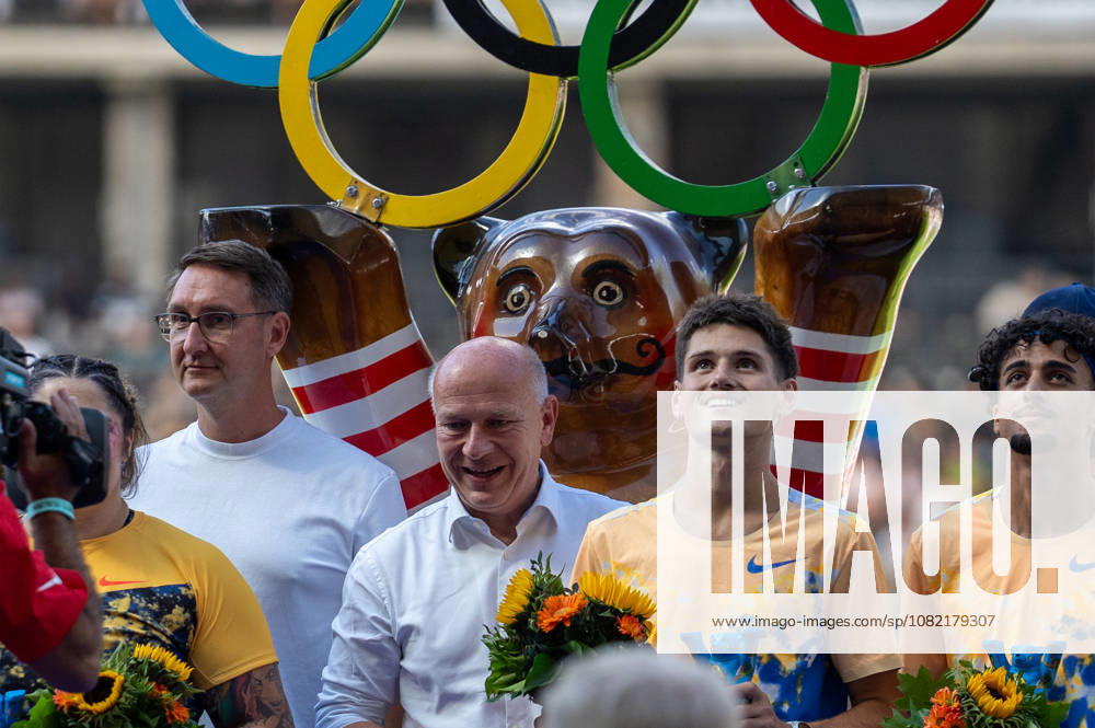 German Track and Field, Track and Field Meet, ISTAF 2026 Sports Festival on August 30, 2026, at the Berlin Olympic Stadium; Berlin’s Governing Mayor Kai Wegner