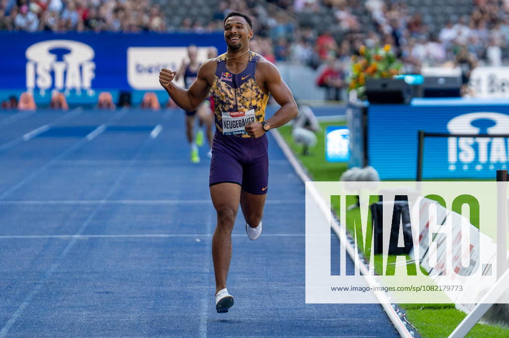 German Track and Field, Track and Field Meet, ISTAF 2026 Sports Festival on August 30, 2026, at the Olympic Stadium in Berlin; ISTAF Triathlon Men s Finish Line, Leo Neugebauer, Germany
