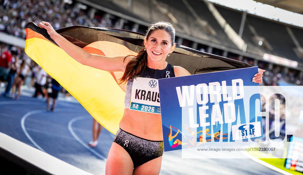 ISTAF 2026 Berlin, August 30, 2026: Gesa KRAUSE (GER, Germany) celebrates her victory in the women’s 2,000-meter steeplechase at ISTAF Berlin on August 30, 2026, at the Olympic Stadium in Berlin, Germany