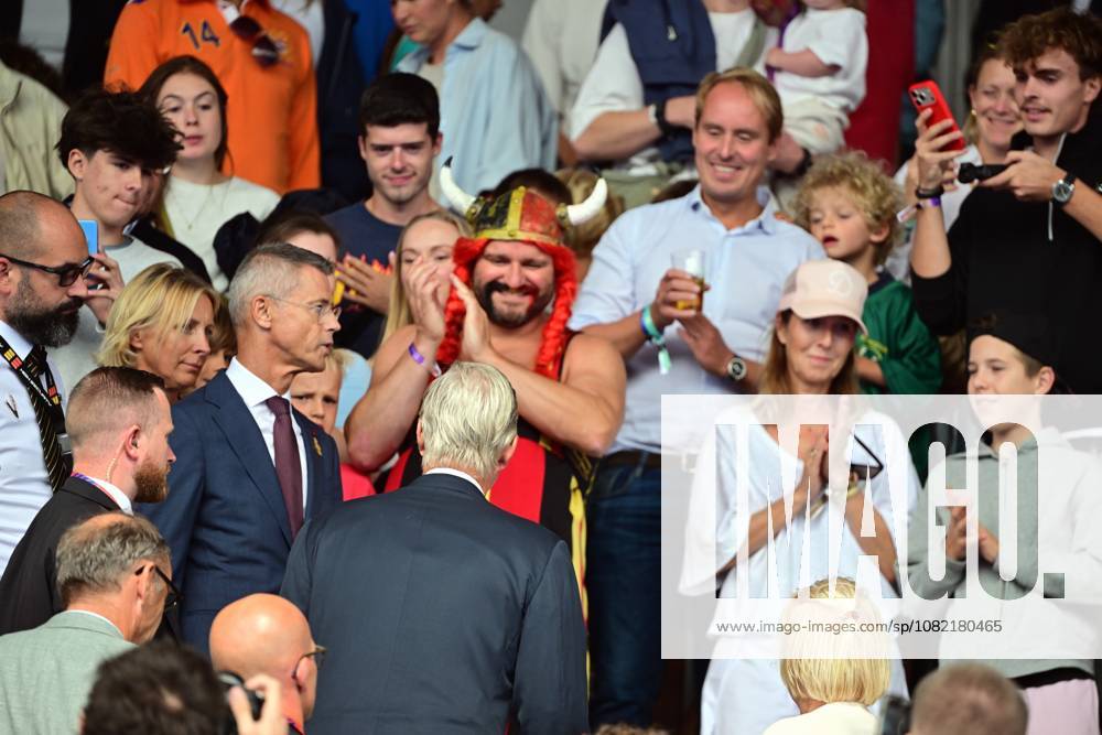 King Philippe - Filip of Belgium is pictured during a Field hockey, Feldhockey game between Spain and Germany, the men s final at the 2026 Hockey World Cup, on Sunday 30 August 2026, in Wavre. The 2026 edition of the Hockey World Cup takes place in Belgium and The Netherlands from August 15 to August 30. DIRKxWAEM x184750914x
