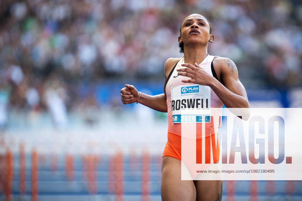 Demisha ROSWELL (JAM Jamaica) competing in the Women 110M hurdles, during the ISTAF at Olympic Stadium on August 30, 2026 in Berlin, Germany.