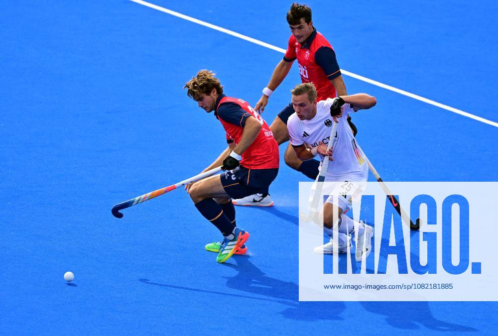 German Hannes Müller in action during a Field hockey, Feldhockey game between Spain and Germany, the men s final at the 2026 Hockey World Cup, on Sunday 30 August 2026, in Wavre. The 2026 edition of the Hockey World Cup takes place in Belgium and The Netherlands from August 15 to August 30. DIRKxWAEM x184753501x