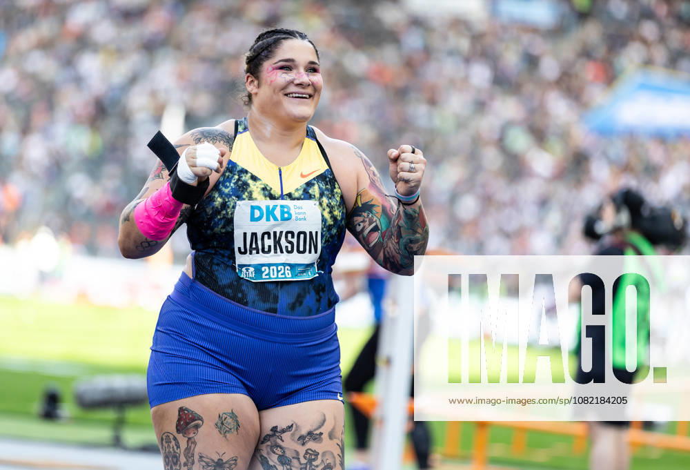 ISTAF 2026 Berlin, August 30, 2026: Chase JACKSON of the United States celebrates her victory in the women s shot put at ISTAF Berlin on August 30, 2026, at the Olympic Stadium in Berlin, Germany