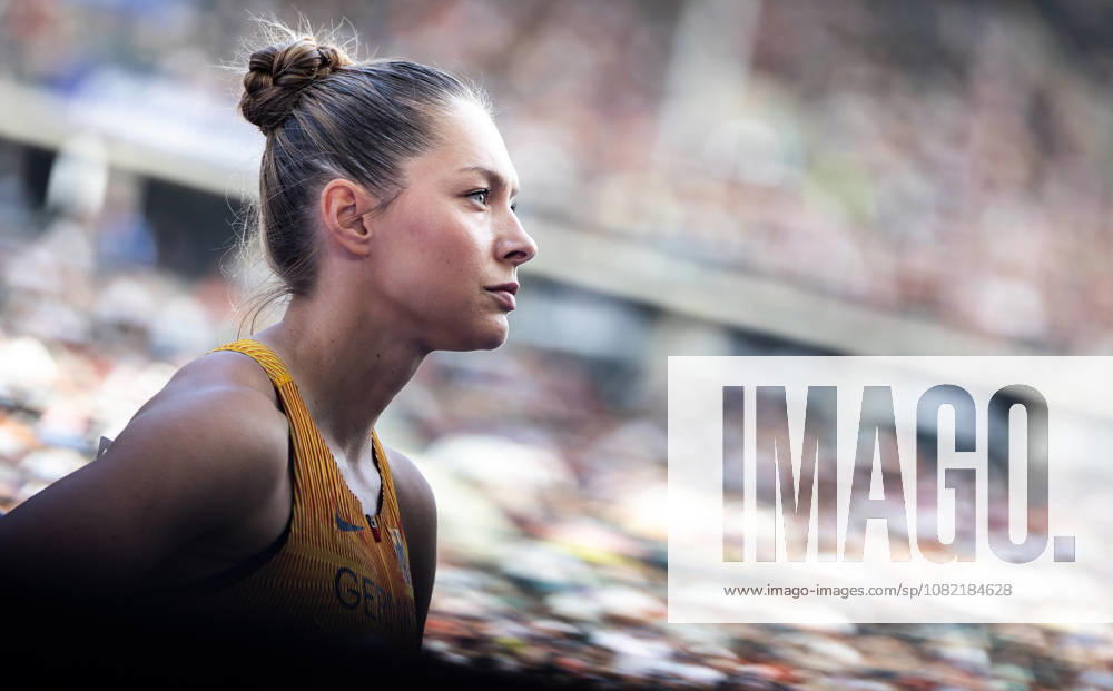 ISTAF 2026 Berlin, August 30, 2026: Gina LÜCKENKEMPER (GER, Germany) concentrates just before the start of the DLV ISTAF Berlin 4x100m mixed relay on August 30, 2026, at the Olympic Stadium in Berlin, Germany