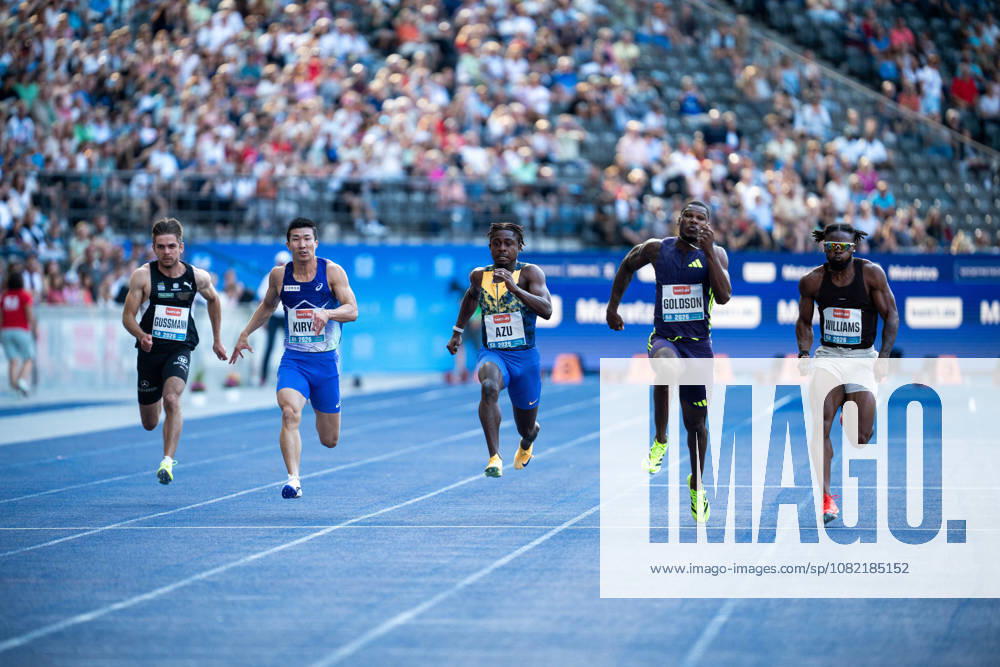 the 100M Mens competing the ISTAF at Olympic Stadium on August 30, 2026 in Berlin, Germany.