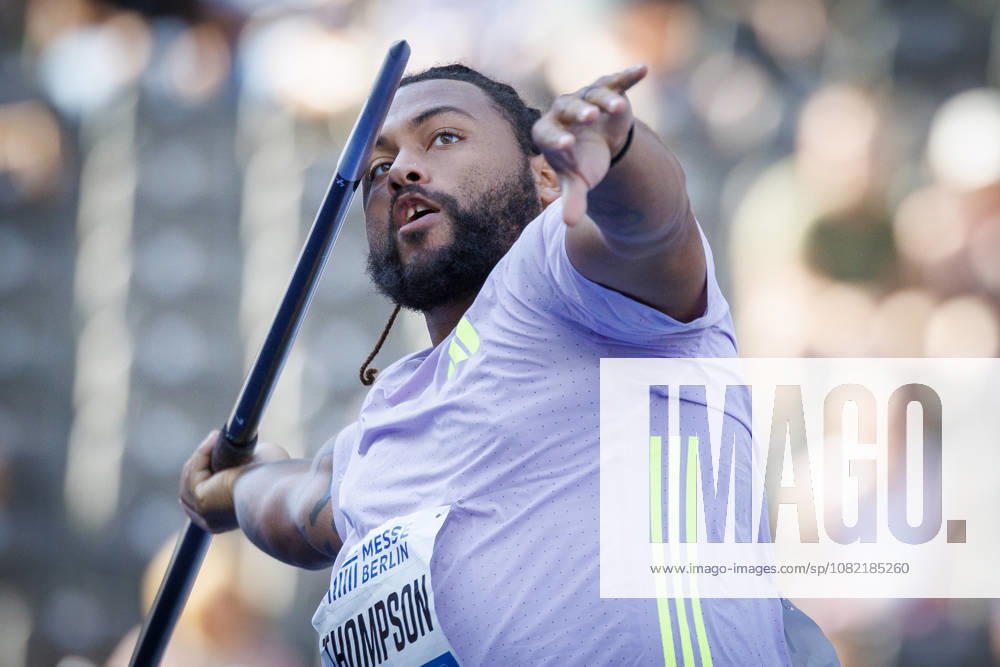 Curtis THOMPSON (USA United States) competing in the javelin throw during the ISTAF at Olympic Stadium on August 30, 2026 in Berlin, Germany. Germany