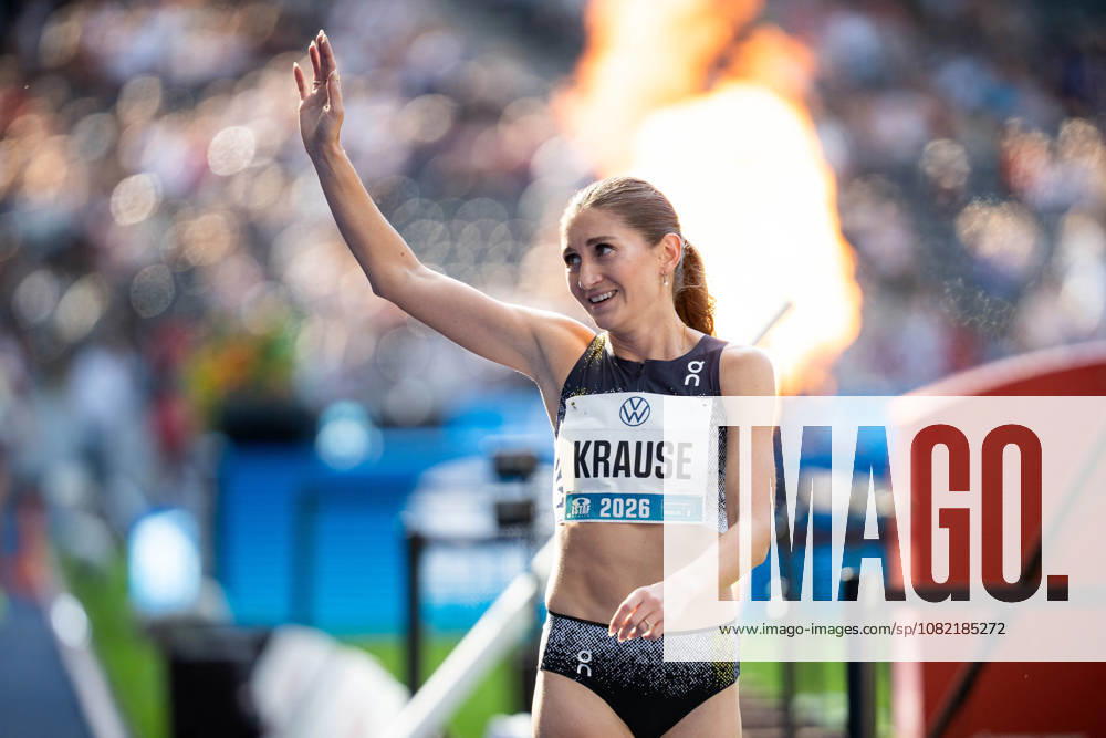 Gesa KRAUSE (GER Germany) wins the Women 3000M Steeplechase, competing during the ISTAF at Olympic Stadium on August 30, 2026 in Berlin, Germany.