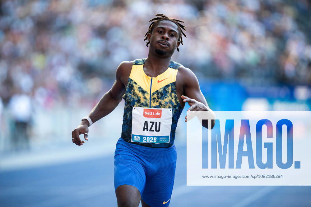 Jeremiah AZU (GBR Great Britain) competing in the Men 100M, during the ISTAF at Olympic Stadium on August 30, 2026 in Berlin, Germany.