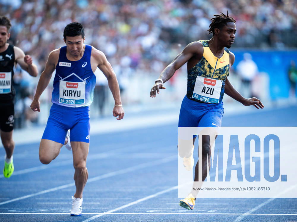 Jeremiah AZU (GBR Great Britain) competing in the Men 100M, during the ISTAF at Olympic Stadium on August 30, 2026 in Berlin, Germany.
