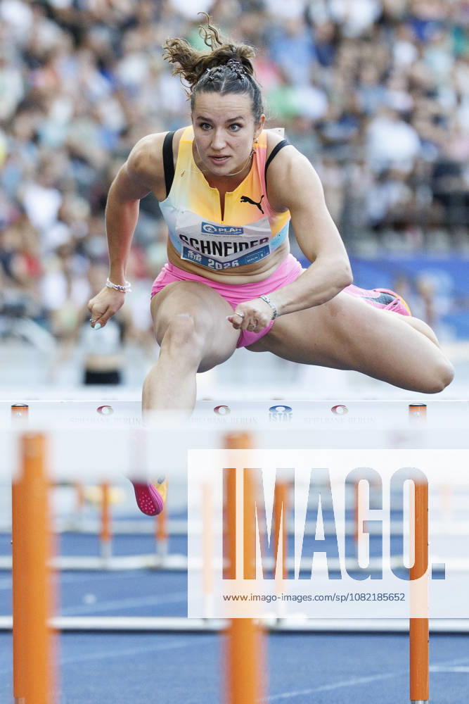 Rosina SCHNEIDER (GER Germany) competing in the 100m hurdles during the ISTAF at Olympic Stadium on August 30, 2026 in Berlin, Germany. Germany