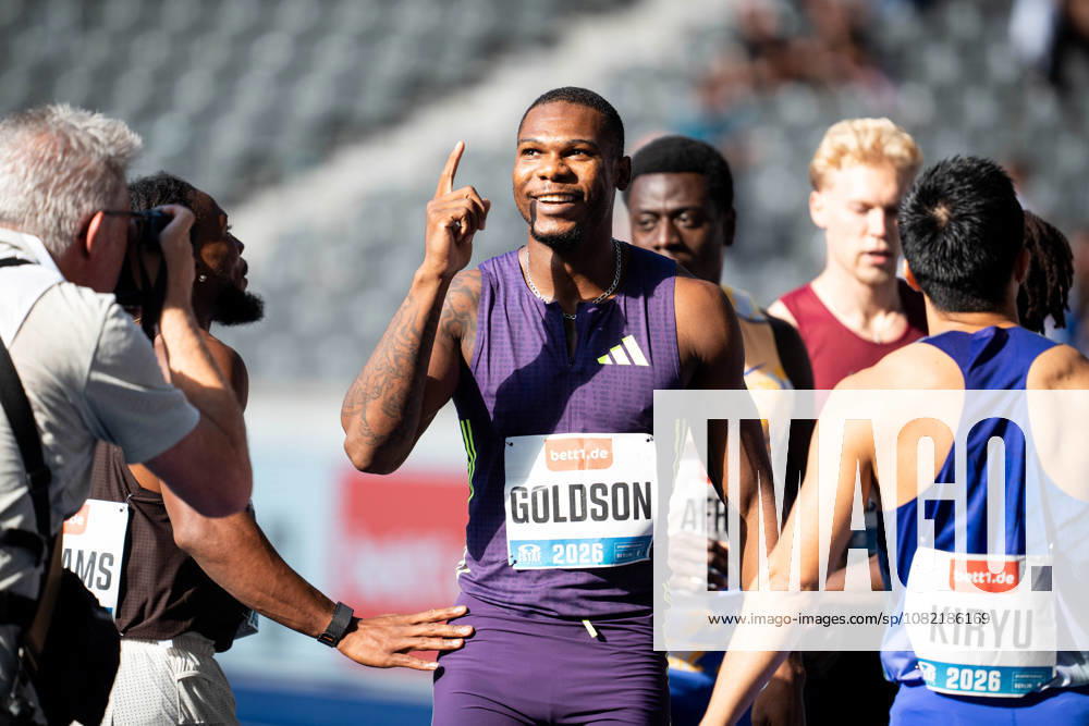 Kadrian GOLDSON (JAM Jamaica) competing in the Men 100M, during the ISTAF at Olympic Stadium on August 30, 2026 in Berlin, Germany.