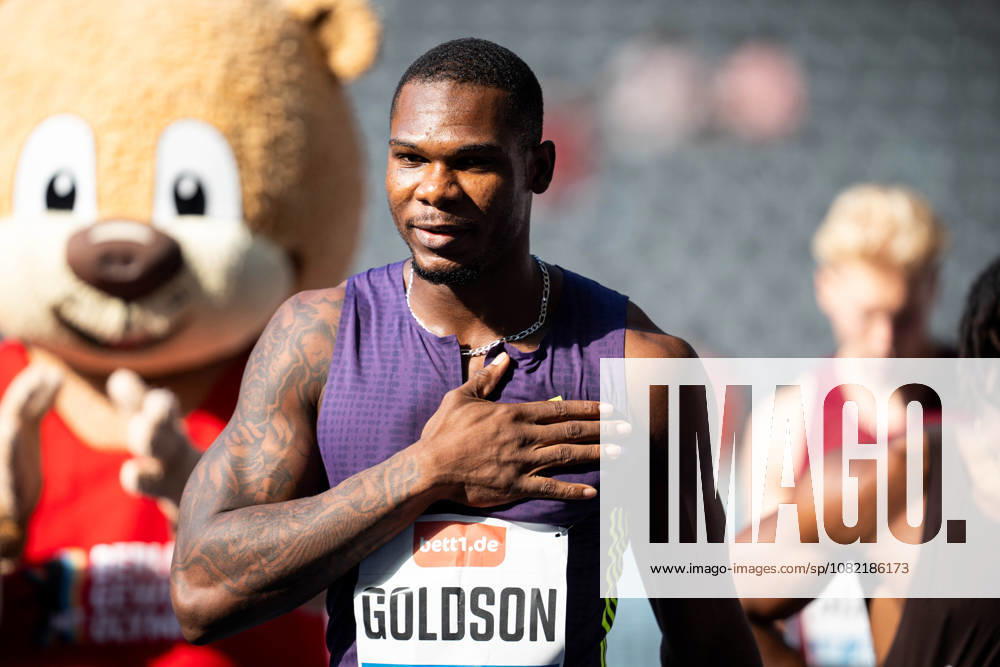 Kadrian GOLDSON (JAM Jamaica) competing in the Men 100M, during the ISTAF at Olympic Stadium on August 30, 2026 in Berlin, Germany.