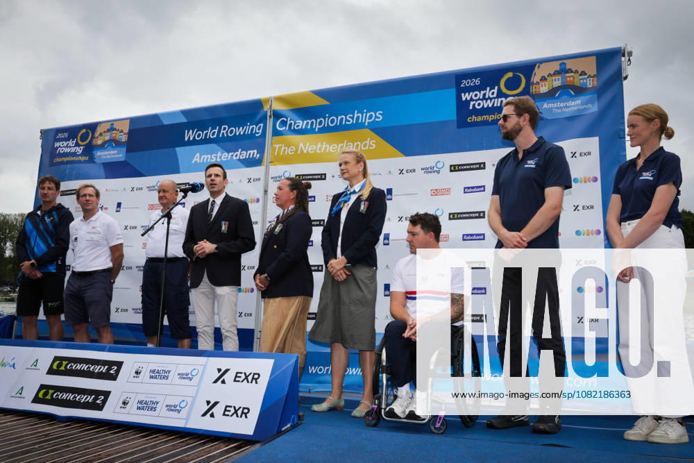 30th August 2026; Bosbaan, Amsterdam, Holland, Netherlands; 2026 World Rowing Championships, Final Day; Homage to Olaf Tufte, rowing legend and olympic champion who passed away this year AnthonyxBenoit