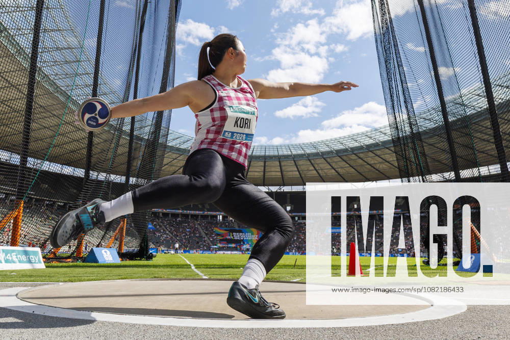 Nanaka KORI (JPN Japan) competing in the women’s discus throw during the ISTAF at Olympic Stadium on August 30, 2026 in Berlin, Germany. Germany
