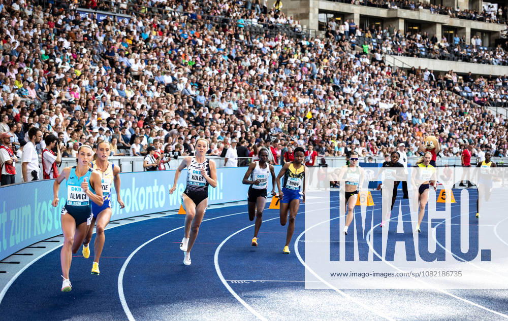 ISTAF 2026 Berlin, August 30, 2026: A Glimpse of the 800-meter female runners, including Smilla KOLBE (GER, Germany), in front of a fantastic crowd at Berlin’s Olympic Stadium. Over 40,000 spectators in the stands watched the competitions on Sunday afternoon at ISTAF Berlin on August 30 August 2026 at the Olympic Stadium in Berlin, Germany