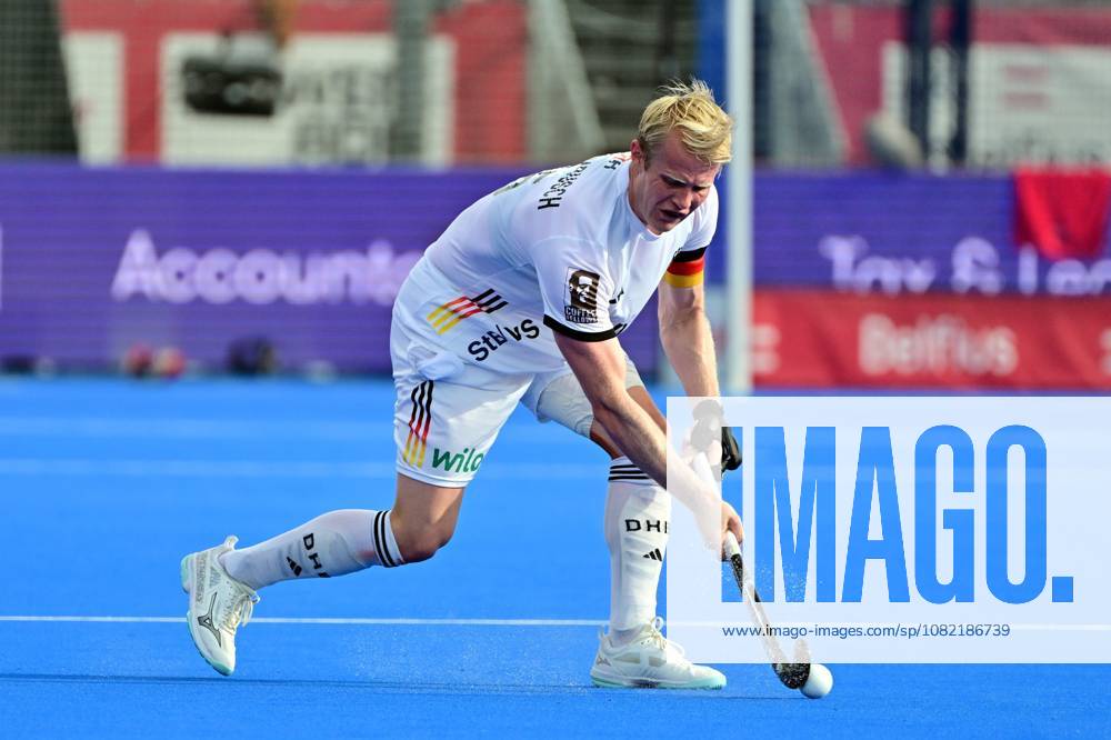 German Tom Grambusch in action during a Field hockey, Feldhockey game between Spain and Germany, the men s final at the 2026 Hockey World Cup, on Sunday 30 August 2026, in Wavre. The 2026 edition of the Hockey World Cup takes place in Belgium and The Netherlands from August 15 to August 30. DIRKxWAEM x184757114x