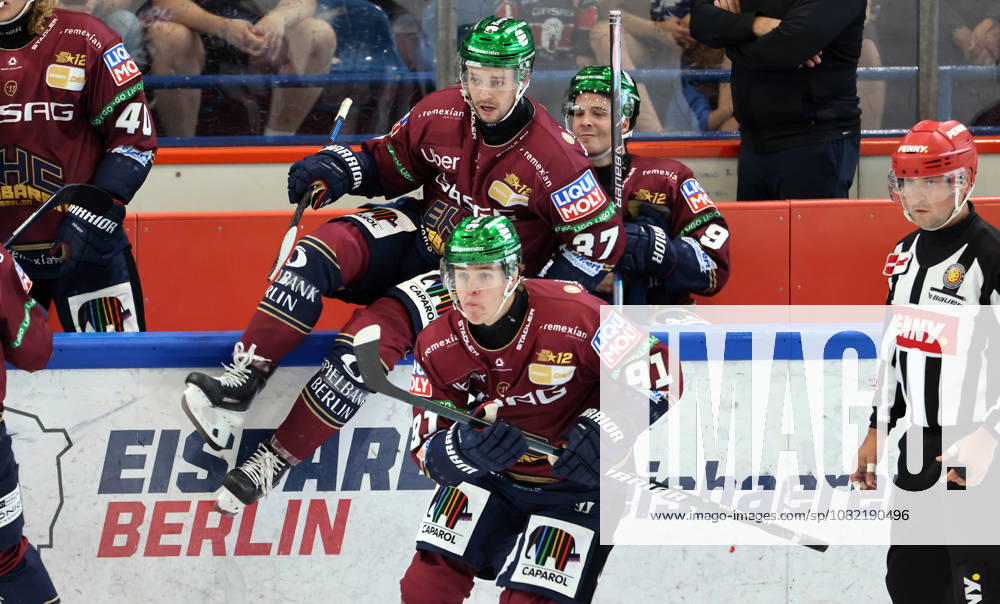 Tobias Krestan, Markus Vikingstad, Ty Ronning Sports Ice Hockey Penny DEL German Ice Hockey League Exhibition Game 2026–2027 Season August 30, 2026 EHC Eisbären Berlin (EBB) vs. Lausitzer Füchse