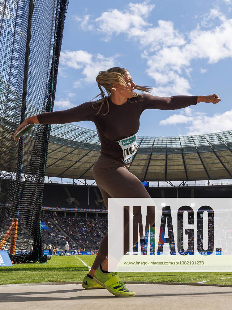 Rachel DINCOFF (USA United States) competing in the women’s discus throw during the ISTAF at Olympic Stadium on August 30, 2026 in Berlin, Germany. Germany