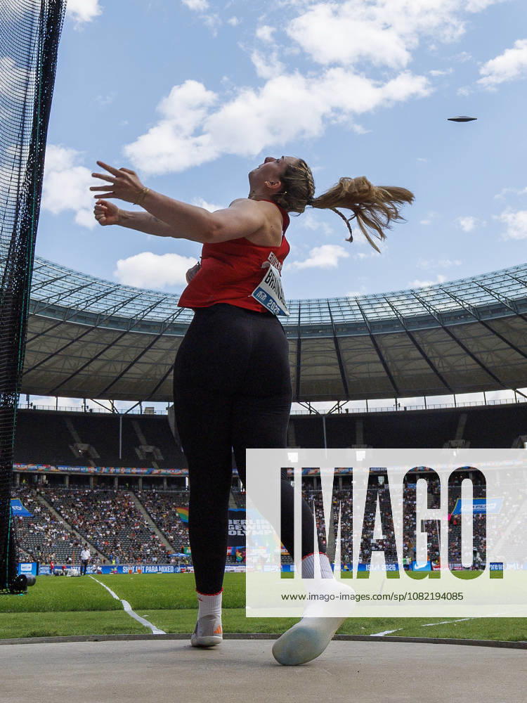 Leia BRAUNAGEL (GER Germany) competing in the women’s discus throw during the ISTAF at Olympic Stadium on August 30, 2026 in Berlin, Germany. Germany