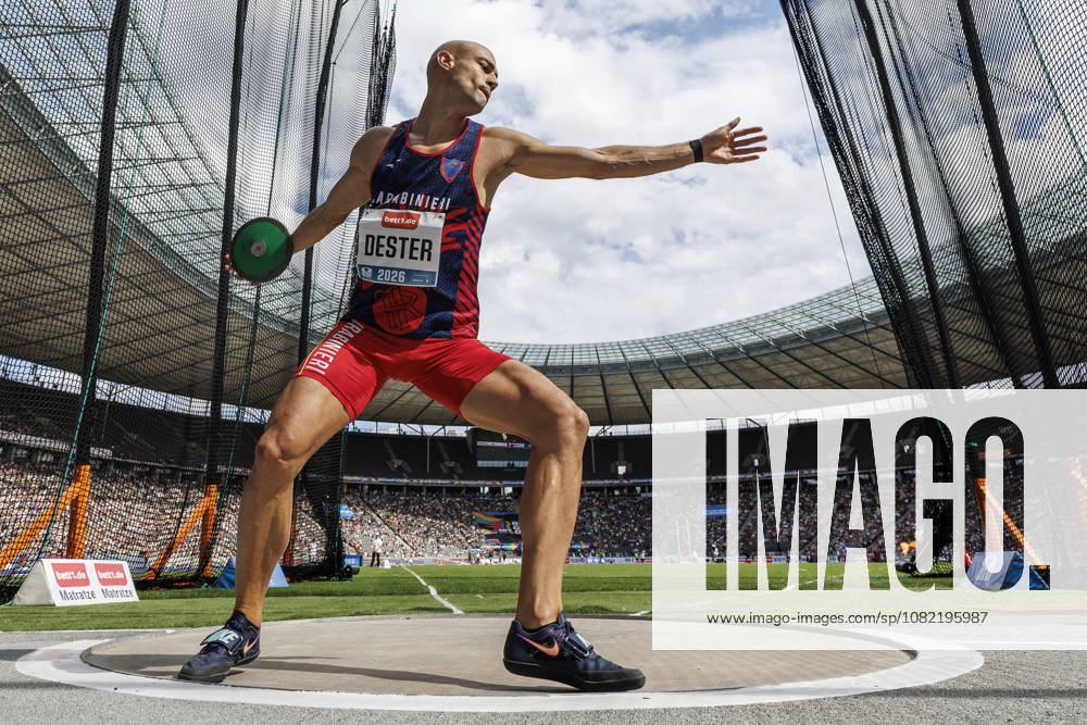 Dario DESTER (ITA Italy) competing in the men’s discus throw during the ISTAF at Olympic Stadium on August 30, 2026 in Berlin, Germany. Germany