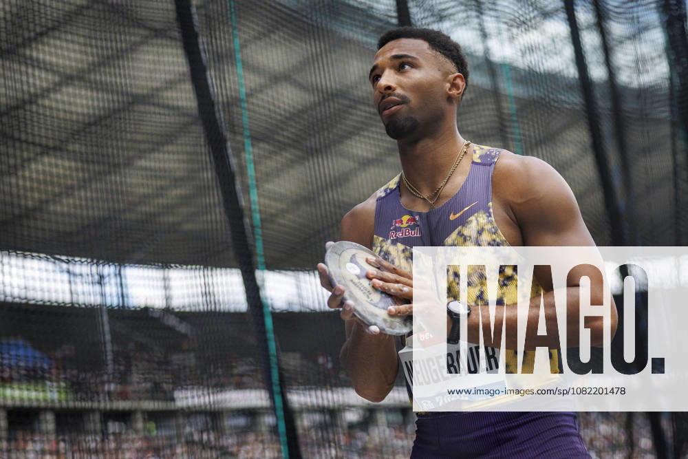 Leo NEUGEBAUER (GER Germany) competing in the men’s discus throw during the ISTAF at Olympic Stadium on August 30, 2026 in Berlin, Germany. Germany
