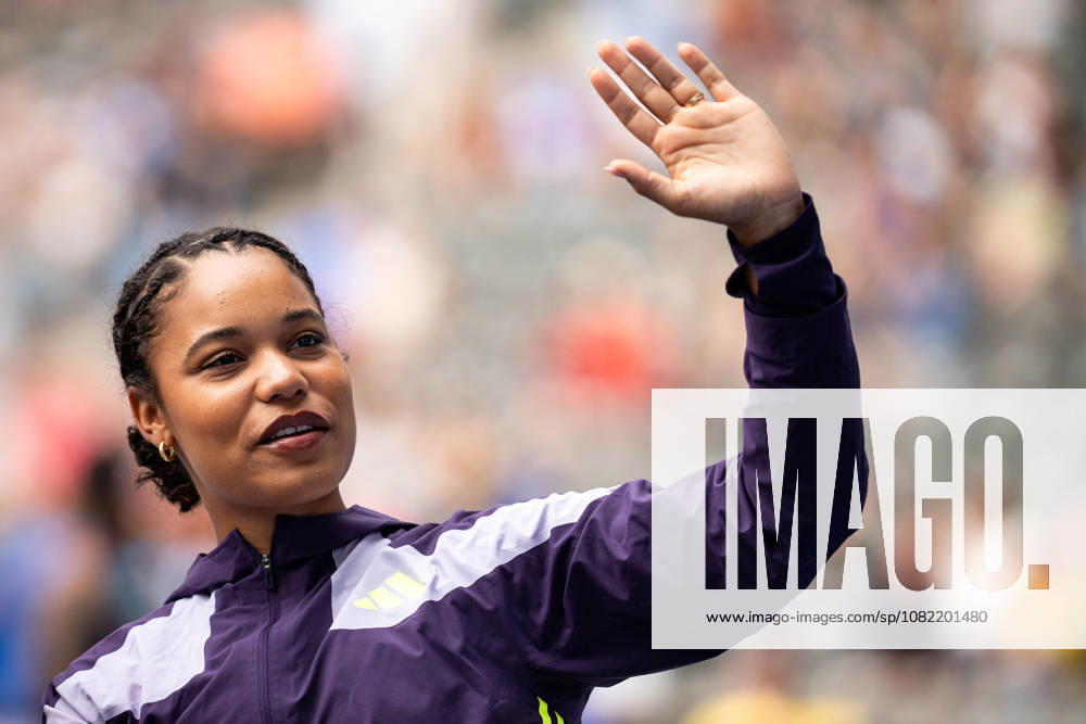 Yemisi MABRY (GER Germany) Athlete presentation during the ISTAF at Olympic Stadium on August 30, 2026 in Berlin, Germany.