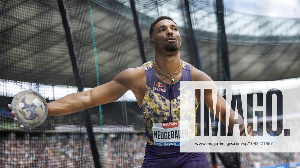 Leo NEUGEBAUER (GER Germany) competing in the men’s discus throw during the ISTAF at Olympic Stadium on August 30, 2026 in Berlin, Germany. Germany