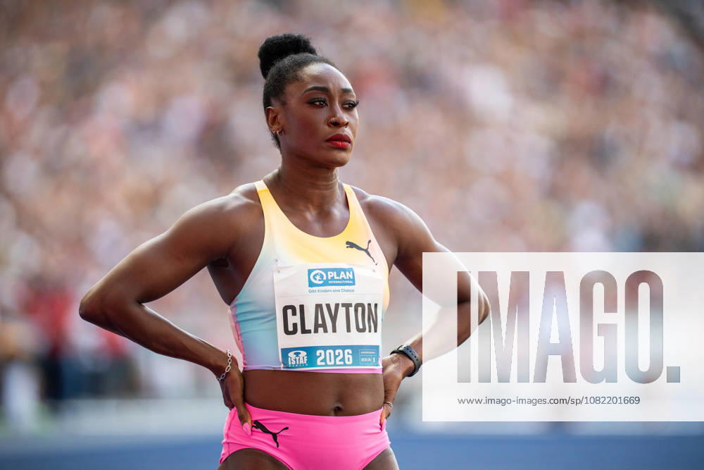 Rushell CLAYTON (JAM Jamaica) competing in the Women 400m Hurdles, during the ISTAF at Olympic Stadium on August 30, 2026 in Berlin, Germany.