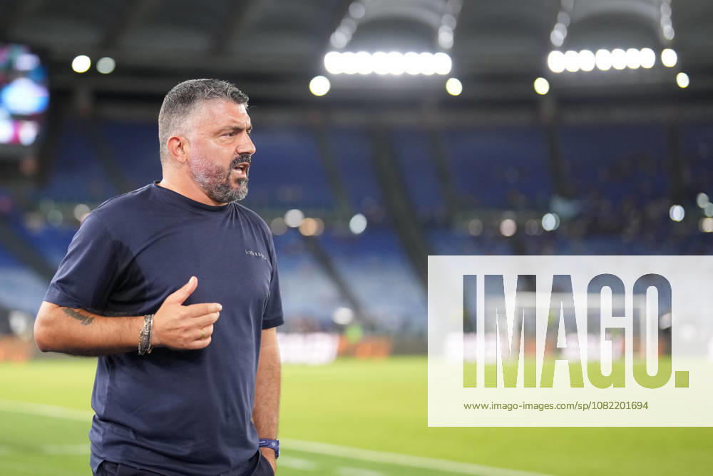 Lazios head coach Gennaro Gattuso during the Serie A EniLive soccer match between Lazio and Genoa at the Rome s Olympic stadium, Italy - Sunday August 30, 2026 - Soccer ( Photo by Alfredo Falcone LaPresse )