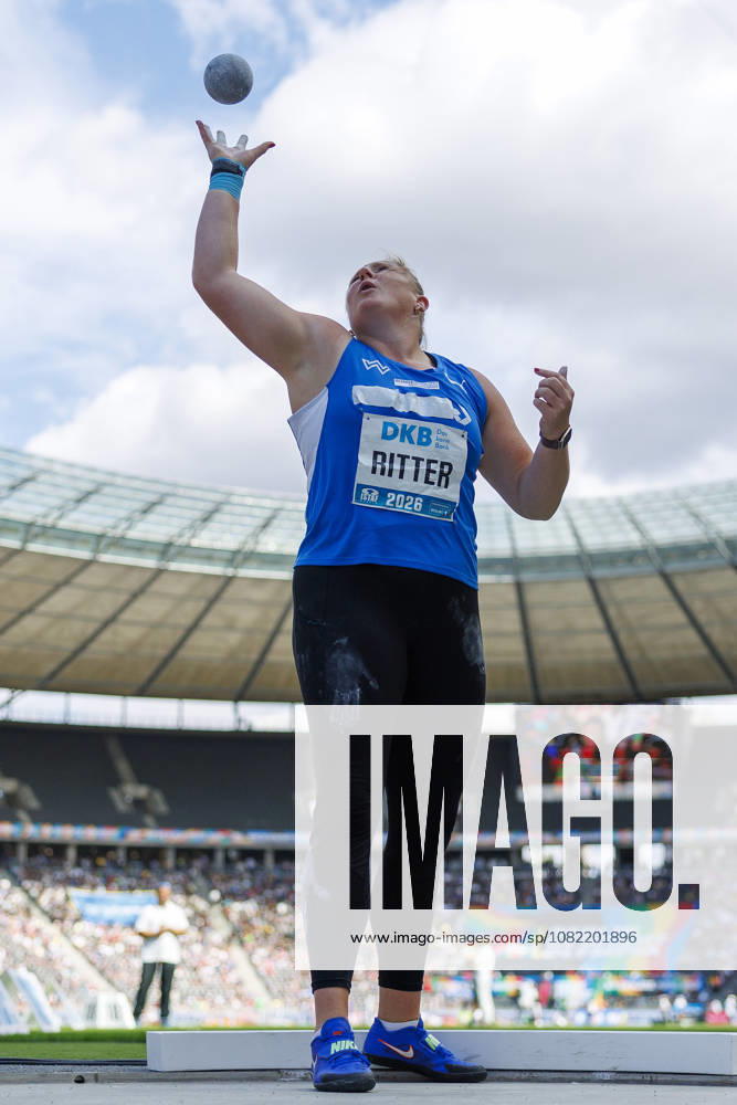 Julia RITTER (GER Germany) competing in the women’s shot put during the ISTAF at Olympic Stadium on August 30, 2026 in Berlin, Germany. Germany