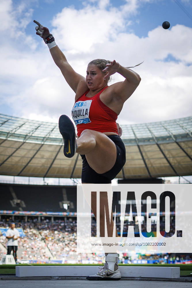 Adelaide AQUILLA (USA United States) competing in the women’s shot put during the ISTAF at Olympic Stadium on August 30, 2026 in Berlin, Germany. Germany