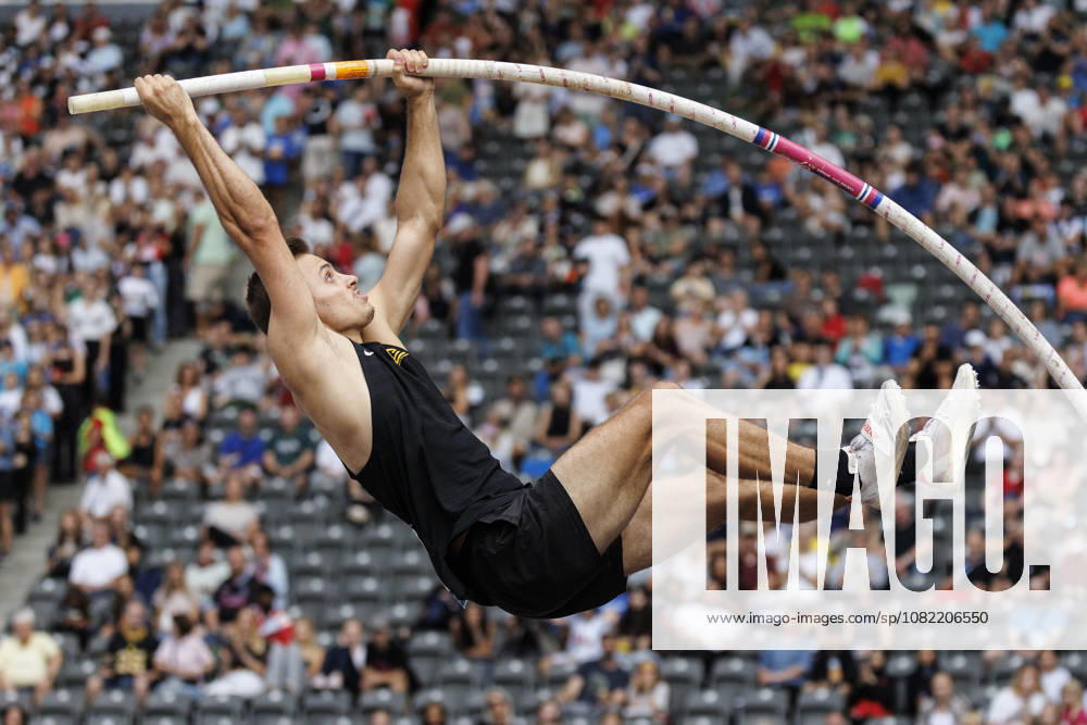 Marec METZGER (GER Germany) competing in the pole vault during the ISTAF at Olympic Stadium on August 30, 2026 in Berlin, Germany. Germany