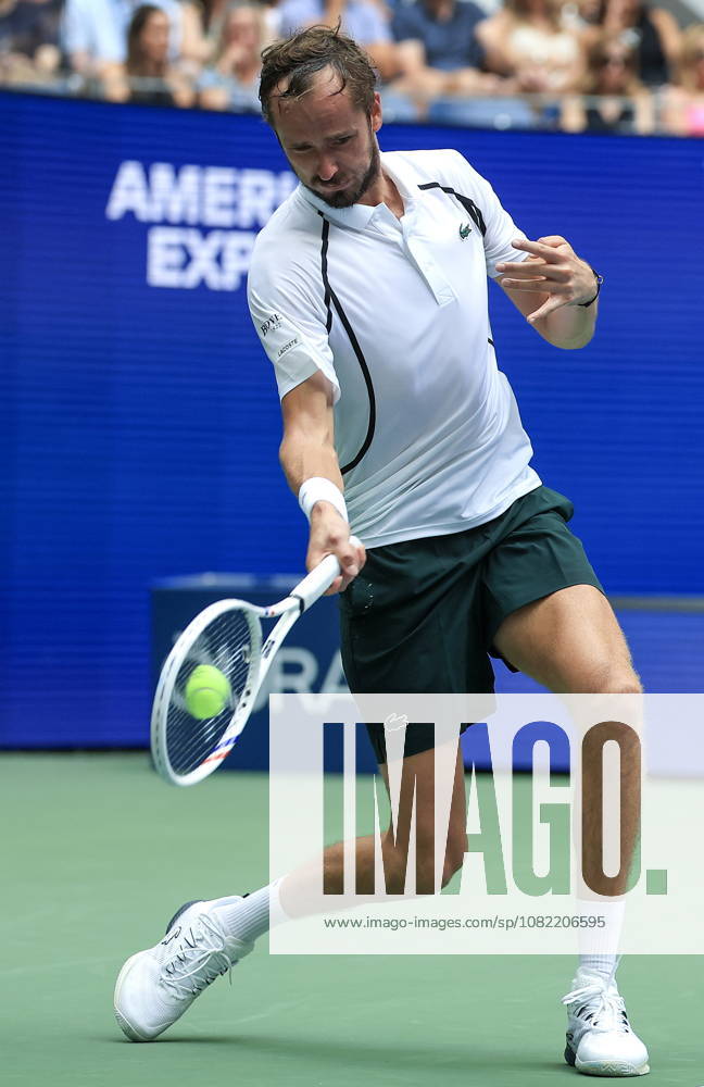 US Open tennis tournament - Day 1 Daniil Medvedev of Russia in action against Hugo Gaston of France during the Men s Singles round one of the US Open Tennis Championships at the USTA Billie Jean King National Tennis Center in Flushing Meadows, New York, USA, 30 August 2026. The 2026 US Open tournament runs from 23 August through 13 September. FLUSHING MEADOWS NEW YORK United States
