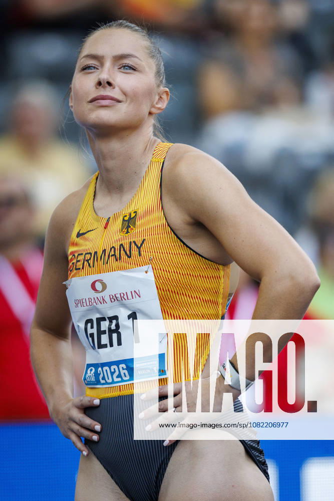 Gina LÜCKENKEMPER (GER Germany) competing in the 4x100m mixed during the ISTAF at Olympic Stadium on August 30, 2026 in Berlin, Germany. Germany