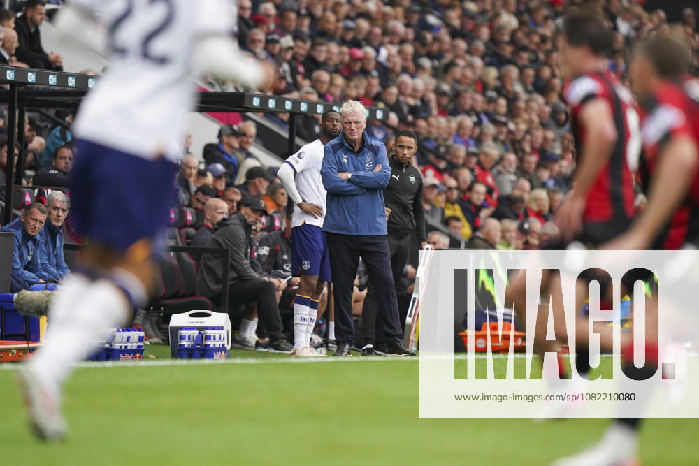 AFC Bournemouth v Everton, Premier League Everton Manager David Moyes watches on during the AFC Bournemouth v Everton Premier League match at Vitality Stadium, Bournemouth, England on 29 August 2026 Credit: Robbie Hoad Every Second Media Editorial use only. All images are copyright Every Second Media Limited. No images may be reproduced without prior permission. All rights reserved. Premier League and Football League images are subject to licensing agreements with Football DataCo Limited. see https: www.football-dataco.com